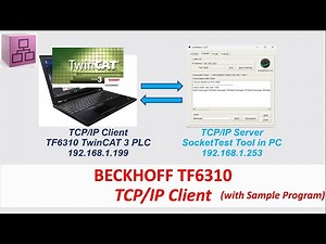 COM34. TCP/IP Client via Beckhoff TF6310 TwinCAT