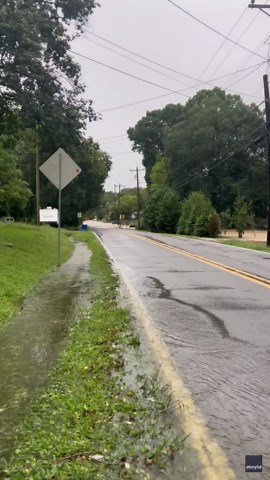 'Oh My Gosh!': Moment Massive Tree Falls Onto Home During Northwest Georgia Flooding