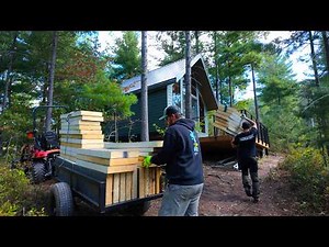 Insulating the Cabin Roof with FREE FOAM - Offgrid Cabin Build