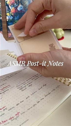 ASMR Post-It notes! Full ASMR Pomodoro Study session available on my channel #asmrstudy #ASMR