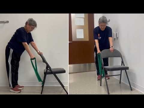 Bent Over Supported Row with Resistance Band