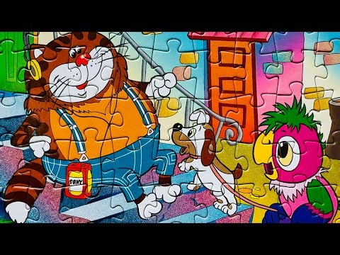 ПОПУГАЙ КЕША И КОТ ВАСИЛИЙ, СОБИРАЕМ ПАЗЛЫ | Капитошка пазлы
