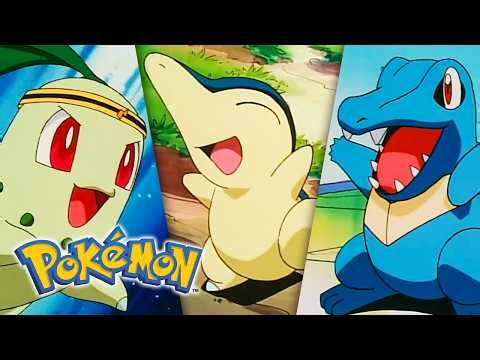 Meet the Johto Partner Pokémon! Chikorita, Cyndaquil & Totodile | Pokémon Full Episodes