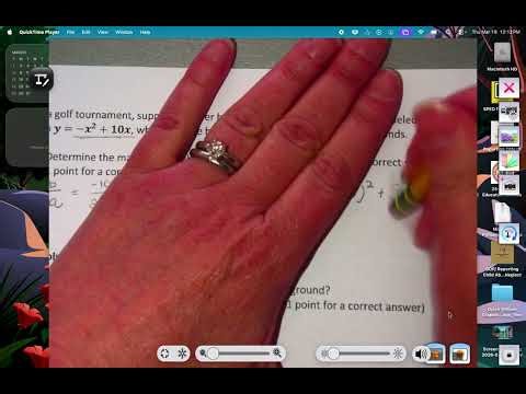 3-19-26 Graphing Quadratic Equations Study Guide (answers)