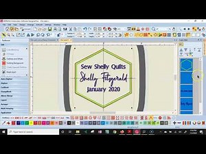 part 2 Quilt label & Lettering BERNINA V8