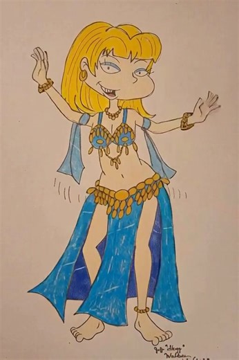 The Rugrats belly dance trifecta! The one and only,Angelica Pickles!! ❤️❤️ | Bellydance Toons