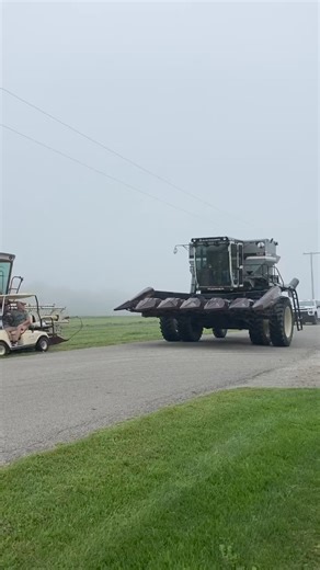 Gleaner M3 combine on duals. | មីងខ្សីត Media