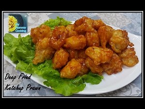 Deep Fried Ketchup Prawn ● Homemade Recipe [Simple & Easy]