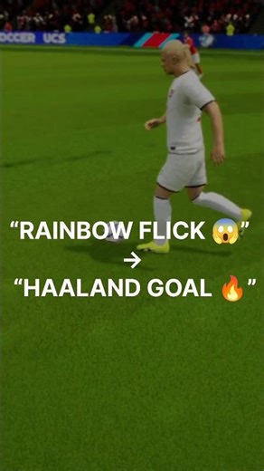 RAINBOW FLICK ➜ HAALAND GOAL 😱🔥 #shorts #shortsfeed #haaland