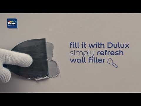 How to: Dulux Simply Refresh Wall Filler | Water resistant Filler for Interior & Exterior walls