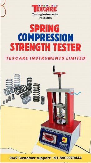 Spring Compression Strength Tester ASTM D695, ASTM A370, ISO 7500 1, ISO 6892 1, IS 1135, DI