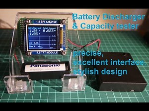 DIY battery discharger and capacity tester for Nickel metal hydride battery using Arduino