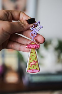 Alien Cows Keychain - Etsy