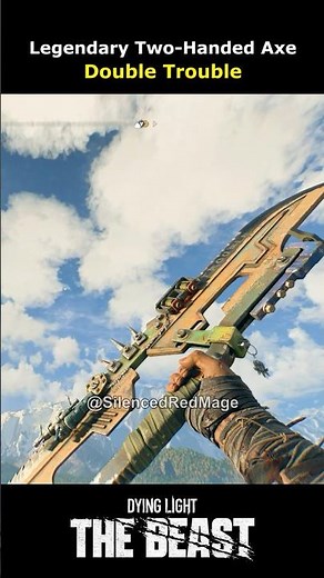 Legendary Two-Handed Axe: Double Trouble #dyinglight #dyinglightthebeast