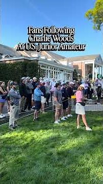Fans Following Charlie Woods At U.S. Junior Amateur