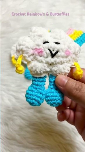 Crochet Cloud Tutorial #crochet #diy #crochettutorial #craft