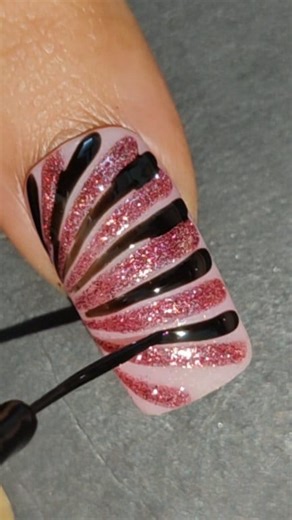 938K views · 3.6K reactions | Black pink glitter gel nail art ideas #easynailtutorial #nailsonfleek #nailhacks #gelnails #easynailsathome #naildesignsideas #newnailswhodis #gelnailsdesign #newnaildesign #BLACKPINK #nailart #nailsofinstagram #nailartist #nailartdesign #nailaddict #nailartinspo #easynaildesign #newnails #glitternails #glittergelnails #nailinspo | SS nail art ideas | Facebook