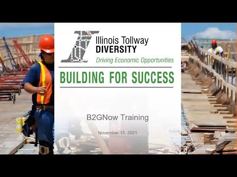 Illinois Tollway Webinar B2GNow Training