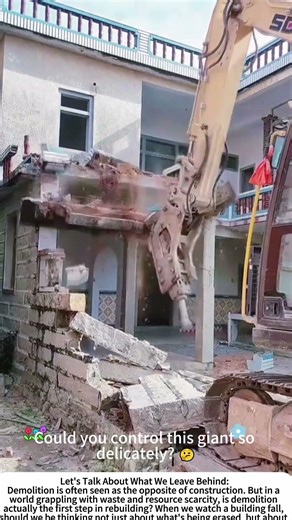 The Art of Unbuilding: Demolition by Excavator 🏗️🔄