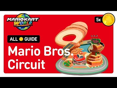 Mario Kart World - All Peach Medallion Locations in Mario Bros. Circuit - 100% Completion Guide