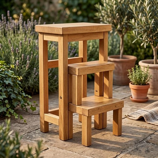 Convertible Wood Step Stool Chair Plans, 3-step Ladder Bench DIY (digital PDF) - Etsy Canada