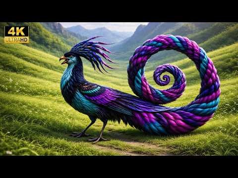 Top 50 Beautiful Exotic Birds in 4K Rainforest Nature ASMR