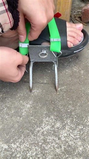 Powerful Foot-Powered Nail Starter Tool for Easy Concrete Work