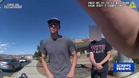 Alleged Charlie Kirk assassin Tyler Robinson seen in police video