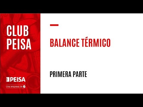 Balance térmico - Primera Parte / Curso