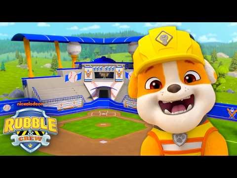 Rubble Builds a Baseball Field and Meets Aaron Judge! ⚾ | Rubble & Crew