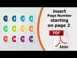 How to start page numbers on page 2 in Adobe Acrobat Pro DC
