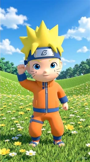 Baby Naruto Cute Dance 🧡 | Anime Baby Naruto Dancing | Viral Anime Shorts #shorts