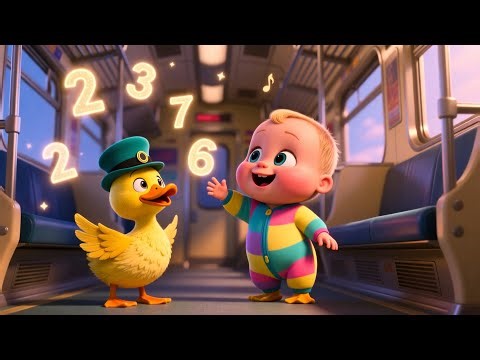 Baby Duck Learn Train 🦆🚂 | Fun Learning Video for Kids | Preschool Educational Adventure