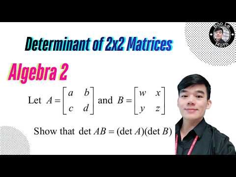 Finding the Determinant of 2x2 Matrices | Step-by-step Algebra Tutorial
