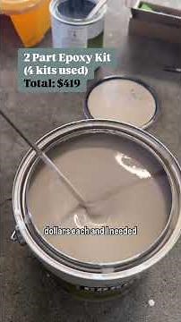DIY GARAGE EPOXY FLOORS COST BREAKDOWN ✨