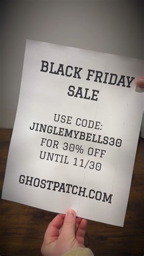 Use Code: JingleMyBells30 until 11/30 at GhostPatch.com | Ghost Patch | Facebook