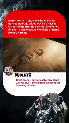 In Iron Man 3, Tony's Malibu mansion gets completely wiped out by a missile strike-