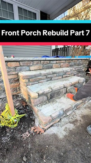 Front Porch Rebuild Continued #DIY #construction #frontporch #rebuild #howto