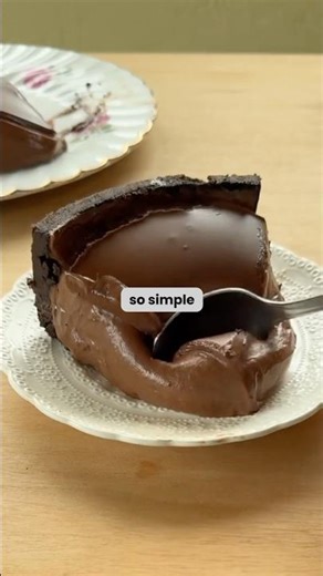 Nutella Pie Recipe 🍫 Easy No Bake Dessert #shortviral #recipe #baking