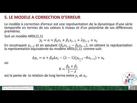 Analyse du Modele ARDL avec Stata et Eviews
