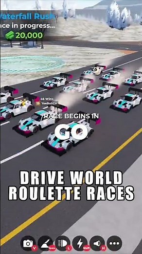 ROULETTE RACES 🏁 Drive World #shorts