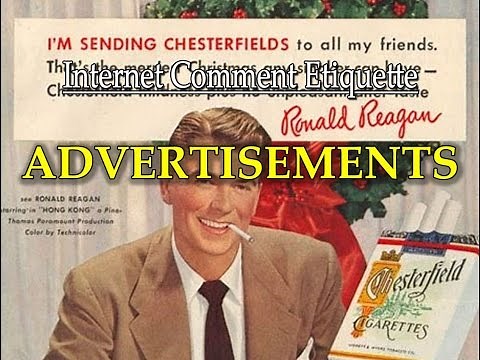 Internet Comment Etiquette: "Advertisements"