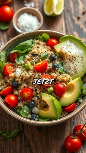 Flottes Quinoa-Avocado Vergnügen in 10 Min! 🥑⏱️