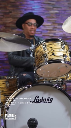Check out the Ludwig Drums Classic Maple Drum Set 20/12/14 - Lemon Oyster ($2,649.00)! This kit features 7-ply maple shells with 45-degree bearing edges. Buy it now at https://memphisdrumshop.com/ludwig-classic-maple-drum-set-20-12-14-lemon-oyster-l84023axa2 #drums #drumset #ludwig #drumshop | Memphis Drum Shop & myCymbal.com