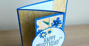Easy to follow video tutorial for Fancy Fold card
