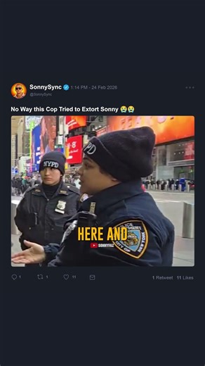 NO WAY This Cop Tried to Extort Sonny 😭😭#funny#nypd