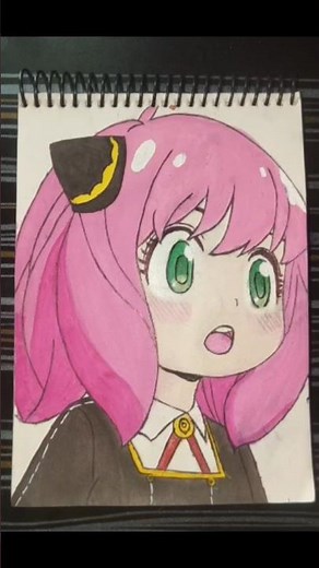 cute anya drawing spy x family.#shorts #drawing #anime #edit #art #animeedit #spyxfamily