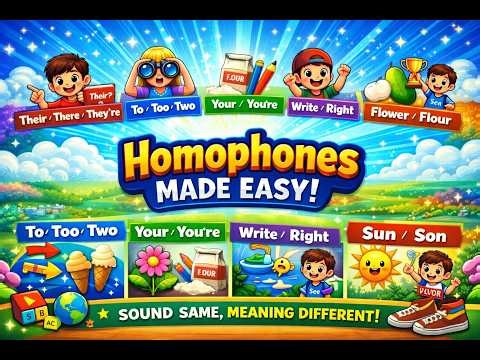 Homophones Made Easy – Grade 5 Grammar Mastery | SMK624