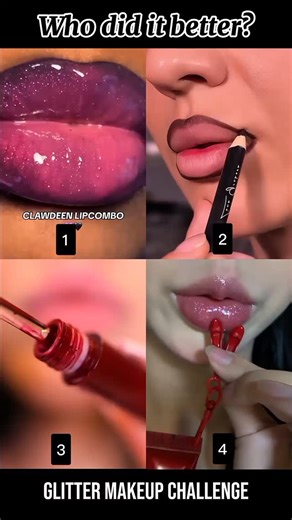 𝐇𝐨𝐮𝐬𝐞𝐎𝐟𝐒𝐚𝐲𝐢 on Instagram: "Glitter lips tutorial💞💞 #lips #liptutorial #viralreels"