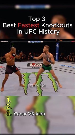Fastest Knockouts in UFC History Ranked